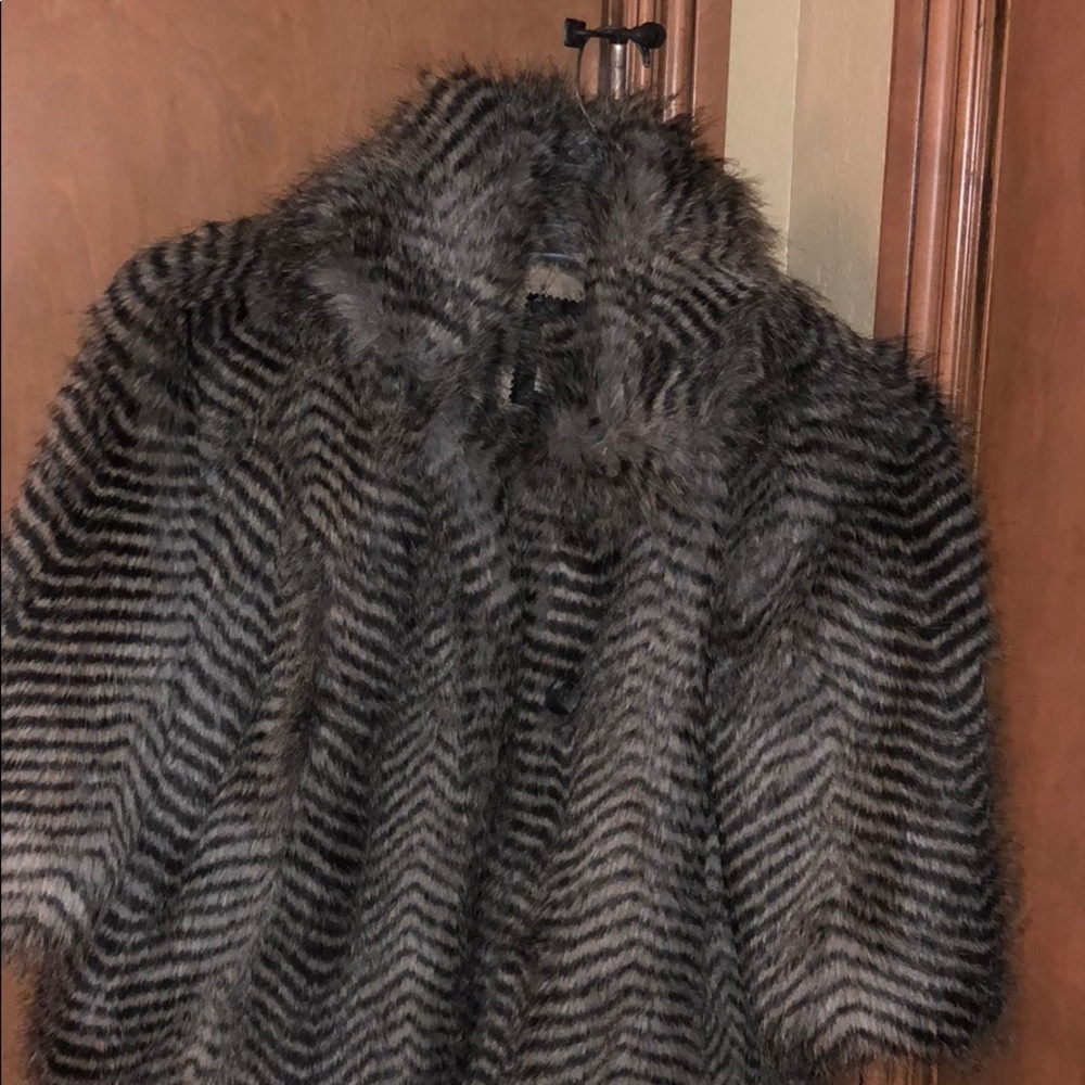 Faux fur jacket